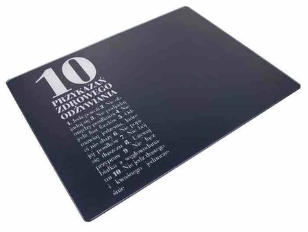 AL - Deska/podkładka szklana 10 przykazań