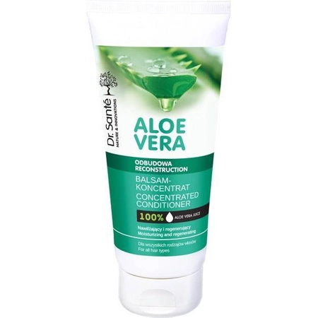 Dr. Santé Aloe Vera balsam aloesowy z keratyną, ceramidami roślinnymi do wszystkich rodzajów włosów 200ml