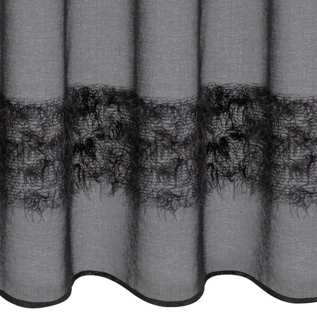 FIRANA GOTOWA MARGARET 140 X 250 CM CZARNY