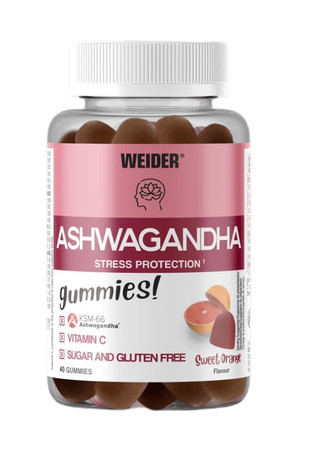 Weider Ashwagandha Gummies 40 żelek smak pomarańcza