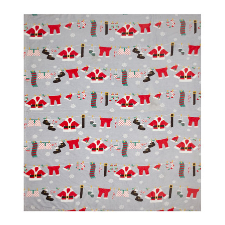 KOC ŚWIĄTECZNY KOC13 150 X 200 CM SZARY