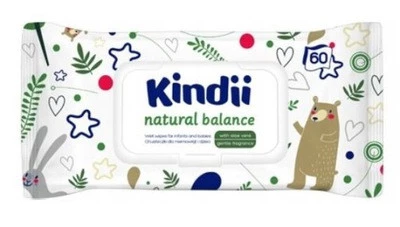 Natural Balance chusteczki nawilżające dla niemowląt i dzieci 60szt.