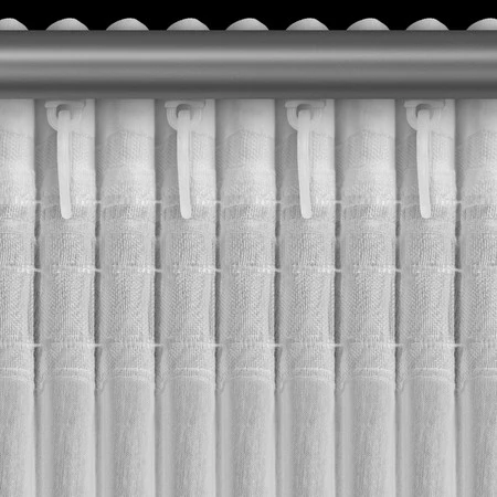 FIRANA GOTOWA ELENA NA TAŚMIE 300 X 150 CM BIAŁY