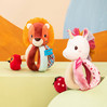 Lilliputiens Grzechotka z uchwytami Lew Jack 6 m+