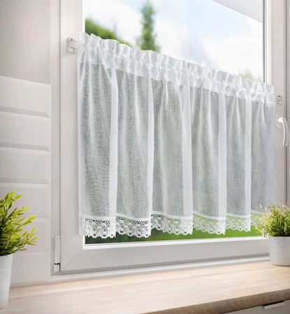 FIRANA GOTOWA LISA NA TAŚMIE 150 X 60 CM BIAŁY