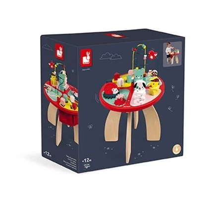 Janod Stolik edukacyjny duży drewniany Baby Forest