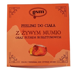 GSM Peeling do ciała z żywym mumio oraz bursztynem