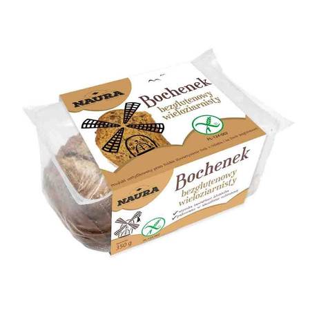 Zestaw 2x Naura Bochenek bezglutenowy wieloziarnisty − 350 g