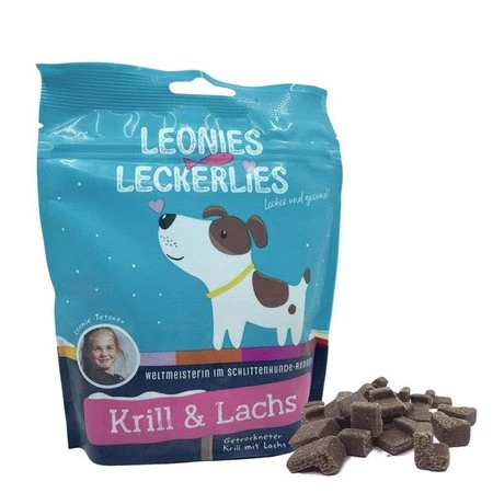 ICEPAW LEONIES Treats Krill Salmon - przysmaki z łososiem i krylem dla psów (125g)