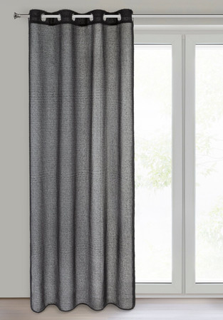 ZASŁONA GOTOWA AGIS 140 X 250 CM CZARNY