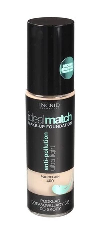Ingrid Ideal Match Podkład dopasowujący się do skóry nr 400 Porcelain  30ml
