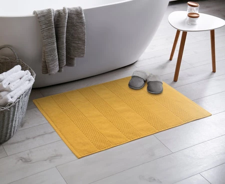 DYWANIK ŁAZIENKOWY JESSI (10) 50 X 70 CM MUSZTARDOWY