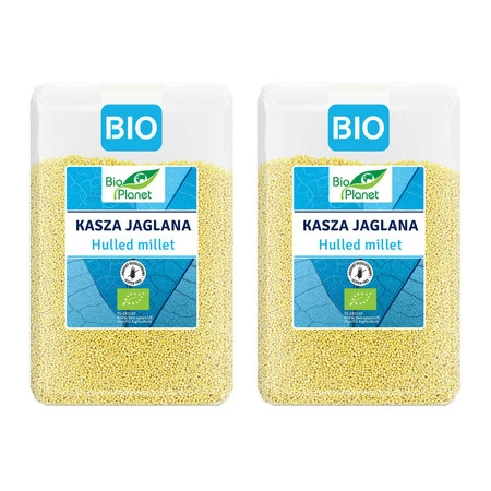 Zestaw 2x Bio Planet − Kasza jaglana bezglutenowa BIO − 2 kg