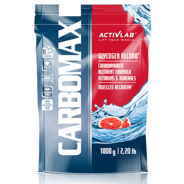 ACTIVLAB CARBOMAX ENERGY POWER Węglowodany 1000g smak pomarańcza - Nabea.pl