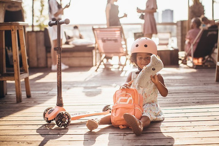 SCOOTANDRIDE Kask S-M dla dzieci 3+ Rose