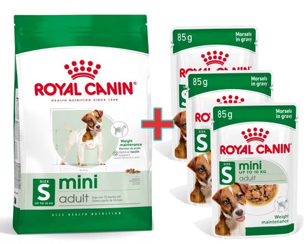 ROYAL CANIN Mini Adult S 2kg + 3 Saszetki 85g GRATIS !!