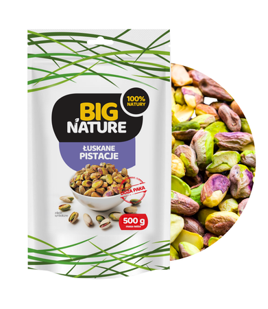 Pistacje łuskane niesolone 500g Duża Paka