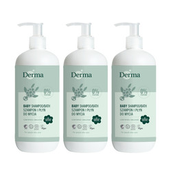 Zestaw: 3x Derma Eco Baby mydło i szampon do ciała 500ml