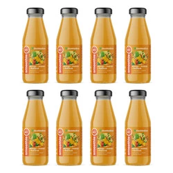 Zestaw 8x EkaMedica Smoothie mango-ananas-rokitnik 250ml