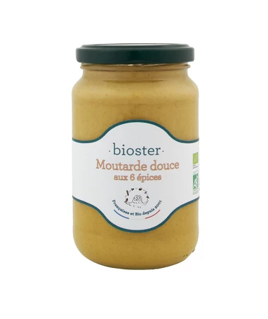BIOSTER MUSZTARDA Z 6 PRZYPRAWAMI BIO 350 g