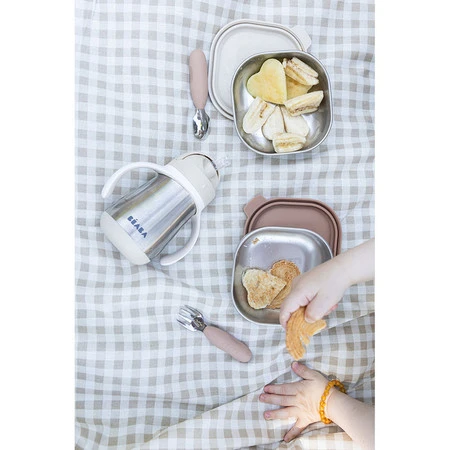 Beaba Bidon niekapek ze słomką termiczny 250 ml Clay Earth