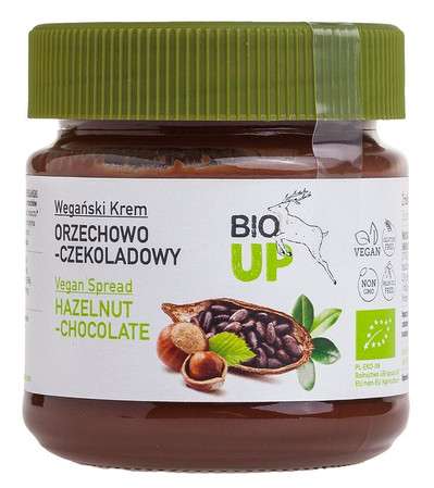 Bio Up − Krem orzechowo-czekoladowy bezglutenowy BIO − 190 g