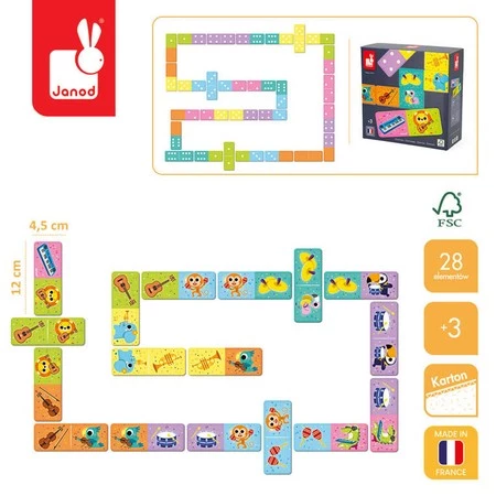 Janod Domino Instrumenty Muzyczne 3+