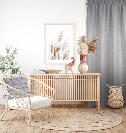 ZASŁONA GOTOWA JULA NA TAŚMIE 140 X 270 CM POPIELATY