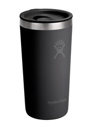 HF-Kubek 12 oz z pokrywą PRESS-IN, czarny