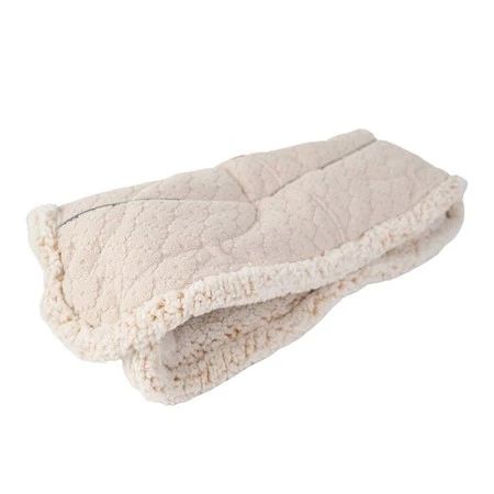 Lodger Polarowa mufka do wózka jasnobeżowa Fleece Birch