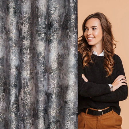 ZASŁONA GOTOWA ESTER 140 X 250 CM BRĄZOWY