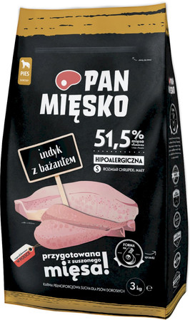 Pan Mięsko Indyk z bażantem S - sucha karma dla psa - 3kg