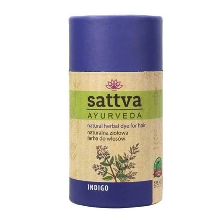 Sattva - Henna Naturalna ziołowa farba do włosów Indigo 150g