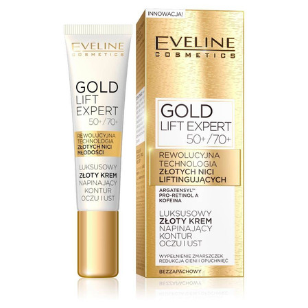 Gold Lift Expert luksusowy złoty krem napinający kontur oczu i ust 50+/70+ 15ml