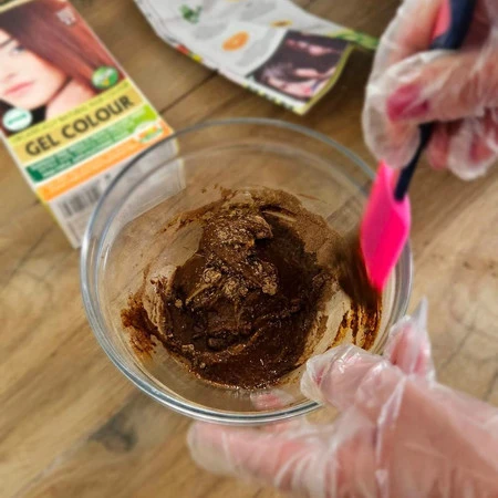 Indus Valley, Żelowa farba do włosów, naturalna, najwyższa skuteczność pokrycia siwych włosów, BURGUND, Bio-Natural