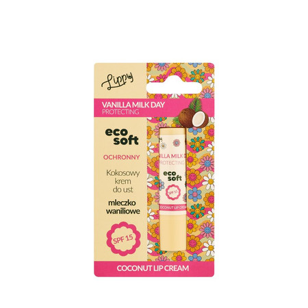EcoSoft, Balsam do ust, Lippy Day, TWIST UP, Wanilia, 4,8 ml