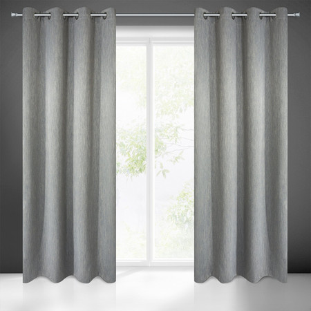 ZASŁONA GOTOWA ROSSIE 135 X 250 CM STALOWY