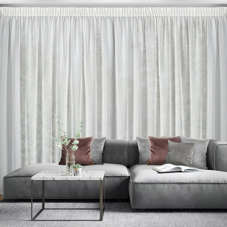 FIRANA GOTOWA HERA NA TAŚMIE 300 X 270 CM BIAŁY
