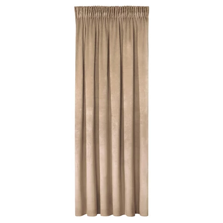 ZASŁONA GOTOWA MELANIE NA TAŚMIE 140 X 270 CM CIEMNOBEŻOWY