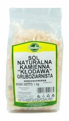 Smakosz − Sól kłodawska gruboziarnista naturalna kamienna niejodowana − 1 kg