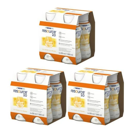 Zestaw 3x RESOURCE 2.0 smak wanilia 4 x 200ml