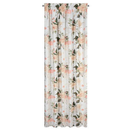ZASŁONA GOTOWA ROSE NA TAŚMIE 135 X 270 CM BIAŁY