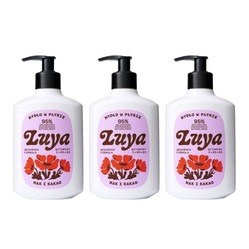 Zestaw: 3x Luya - Mydło do rąk w płynie Mak i Kakao 400ml