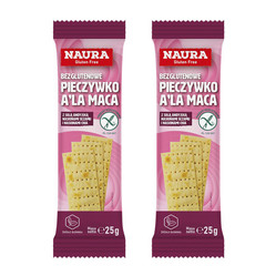 Zestaw 2x Pieczywko chrupkie z solą andyjską, nasionami sezamu i nasionami chia bez glutenu 25g