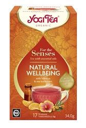 HERBATKA DLA ZMYSŁÓW NA DOBRE SAMOPOCZUCIE Z OLEJKIEM Z MANDARYNKI (FOR THE SENSES NATURAL WELLBEING) BIO (17 x 2 g) 34 g - YOGI TEA