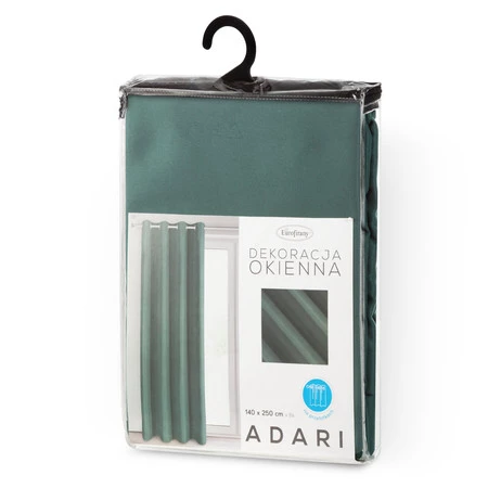 ZASŁONA GOTOWA ADARI 140 X 250 CM CIEMNOZIELONY