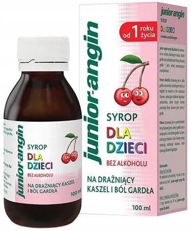 JUNIOR-ANGIN, syrop − 100 ml KRÓTKA DATA 10.2023