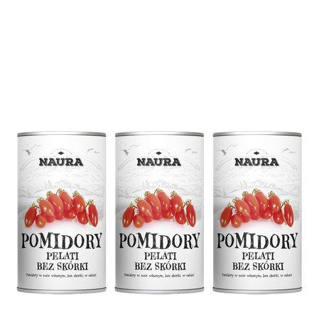 Zestaw: 3x Pomidory Pelati całe bez skórki 400 g