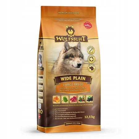 Wolfsblut Wide Plain Large Breed – konina i bataty 12,5kg – karma dla dorosłych psów dużych ras