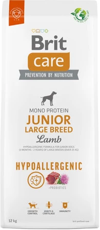 Brit Care Dog Hypoallergenic Junior Large Breed Lamb 12kg